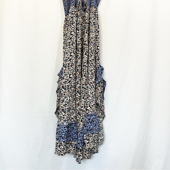 SOLD NWT Free People One I Love Floral Ruffle Maxi Dress in Denim Combo - Picture 9 of 15